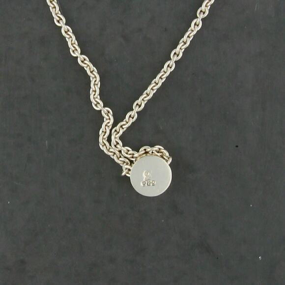 harley davidson sterling silver motorcycle shield chain necklace size 18in - Picture 3 of 3